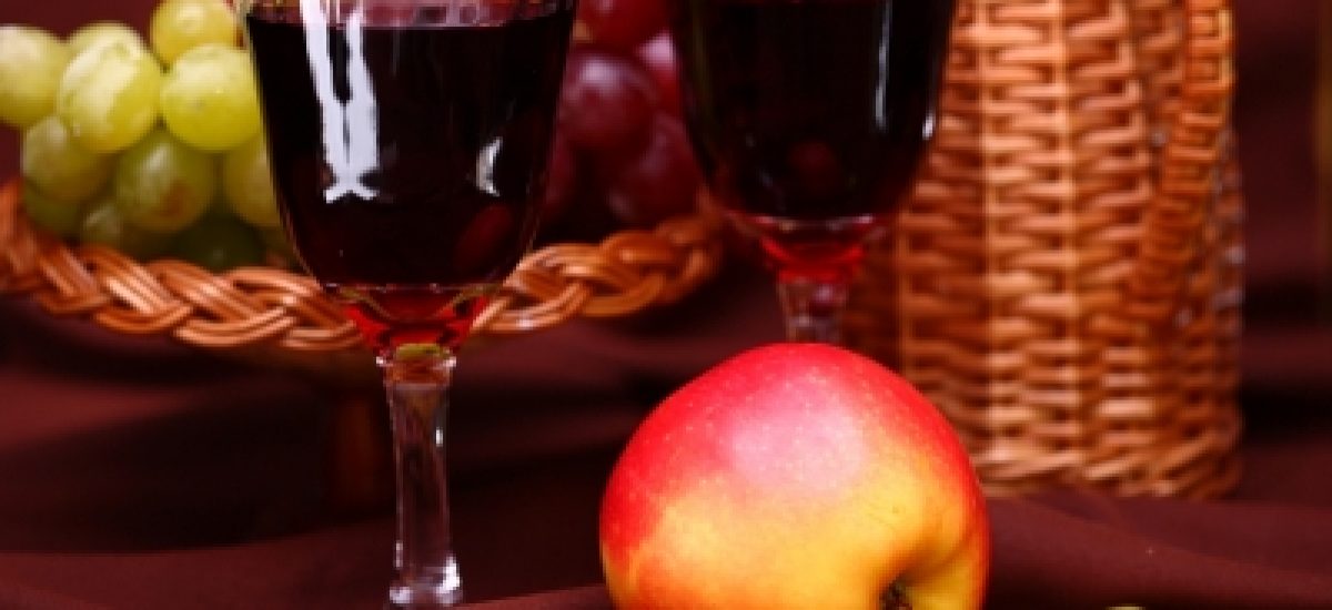Víno a jablko