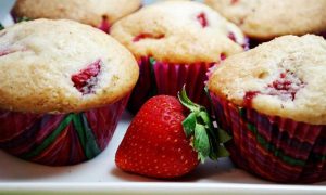 Jahodové muffiny