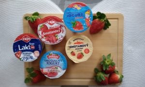 Jahodové jogurty, Test