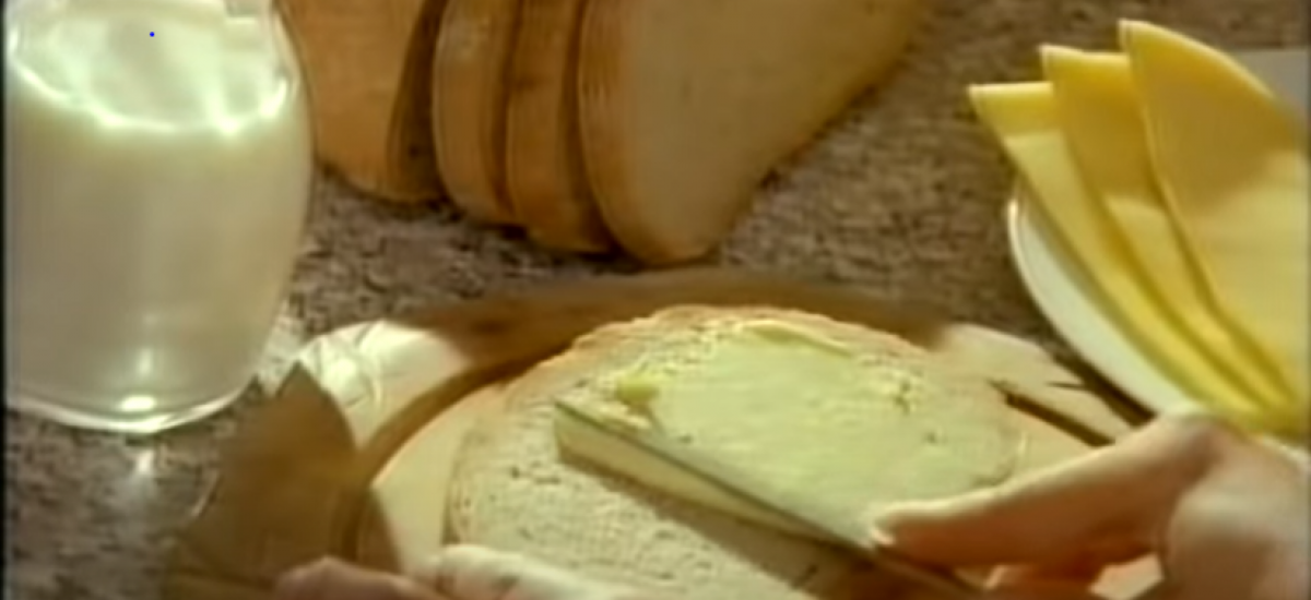reklamy rok 1994 chlieb maslo perla stará reklama