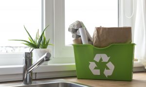 Nádoba na recyklovanie odpadu na linke