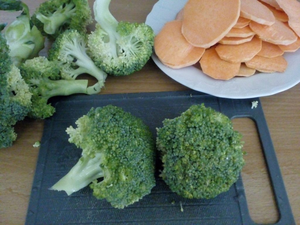 Zapečená brokolica s batátmi, Fotorecept