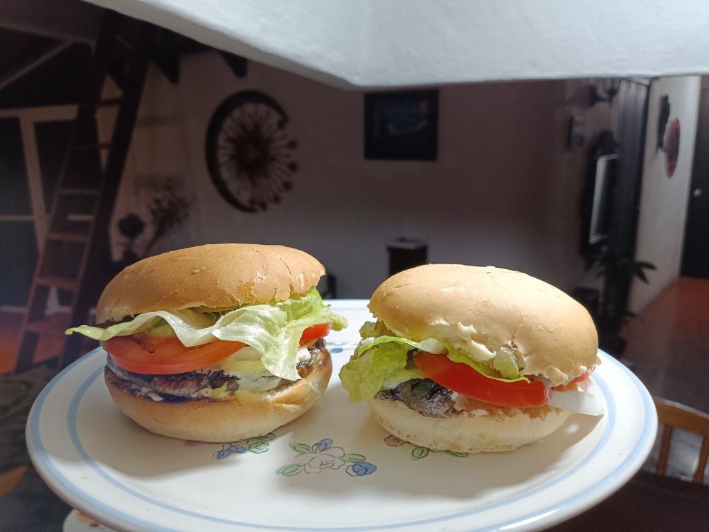 Portobello burger, Fotorecept, Varenie, Jedlo