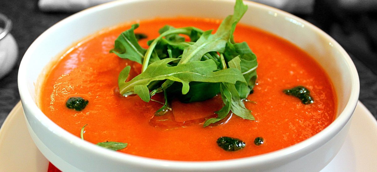Krémová paradajková polievka s mrkvou