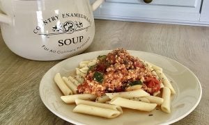 Talianske Bolognese po vegánsky, Fotorecept, Varenie