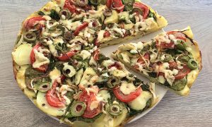 Domáca bezlepková pizza bez kysnutia, Fotorecept