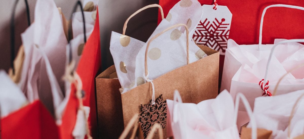vianočné tašky a nákup darčekov na splátky
