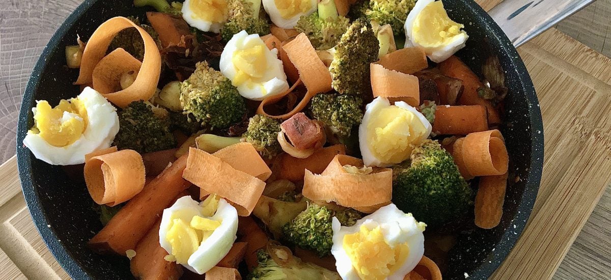 Brokolicová panvica so sladkými zemiakmi, Fotorecept
