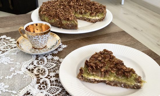 Fotorecept, Svieži proteínový koláč s rebarborou a tvarohom