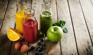 výber smoothies nápojov