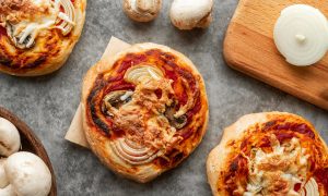 upečené mini pizze