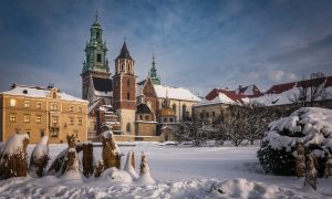 Poľsko a zimný hrad wawel