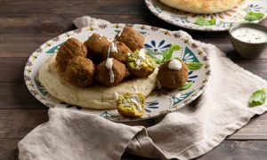 zdravý falafel burger z cíceru