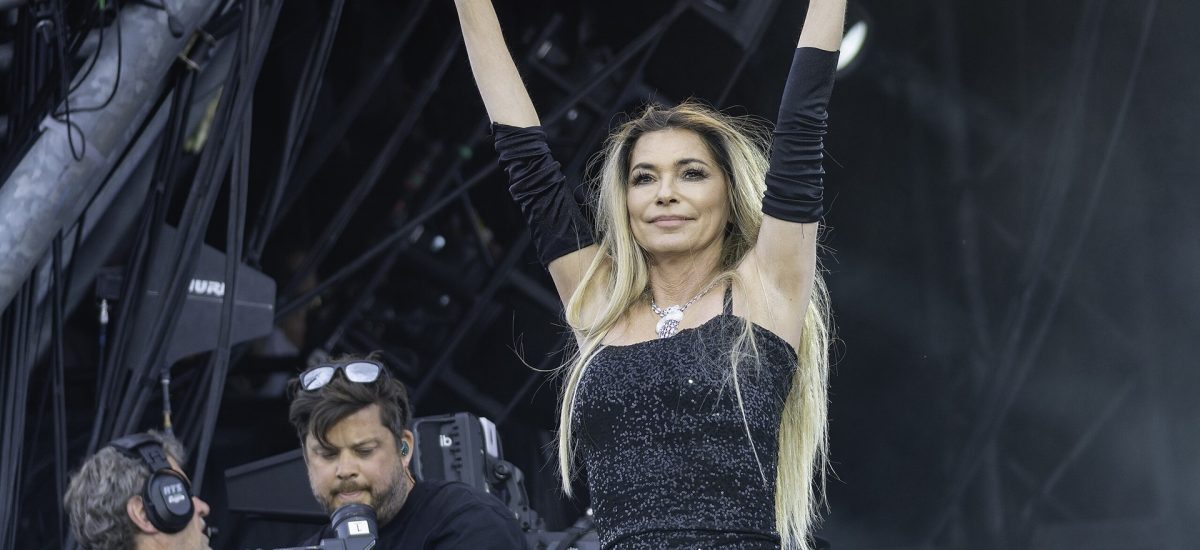 Shania Twain na pódiu