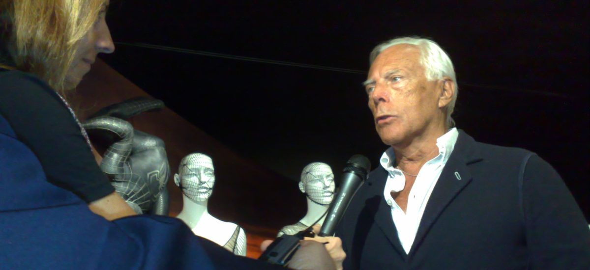 módny návrhár Giorgio Armani
