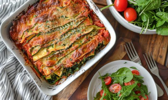 cuketové lasagne v zapekacej nádobe